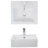 Crosswater - Bolonia 1 Tap Hole Countertop or Wall Mounted Basin - 500 x 440mm profile small image view 2 