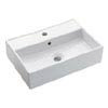 Crosswater - Turin 1 Tap Hole Countertop or Wall Mounted Basin - 500 x 350mm profile small image view 1 