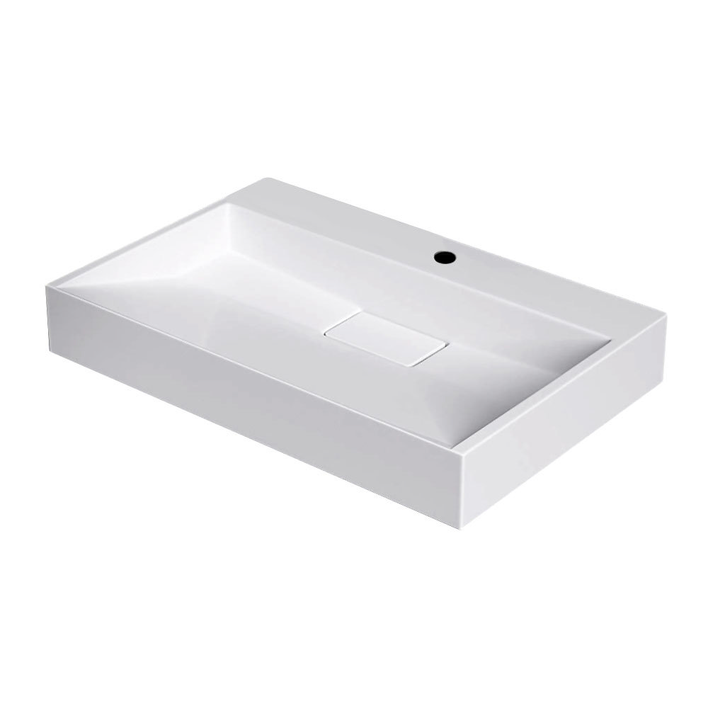 Arezzo 600mm Wall Mounted / Countertop Stone Resin Basin with Hidden