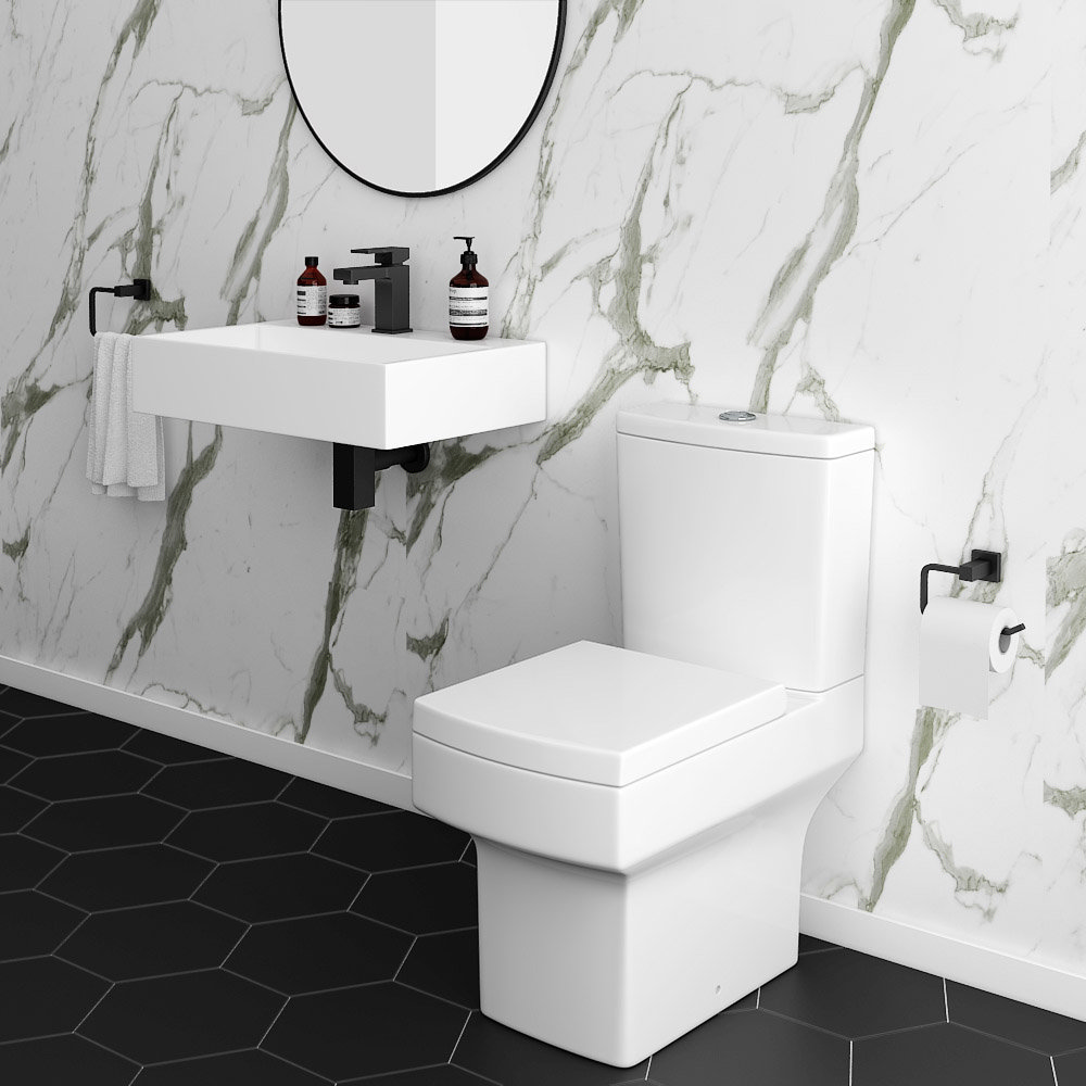 Arezzo 600mm Wall Mounted / Countertop Stone Resin Basin with Hidden