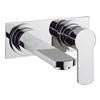 Crosswater - Wisp Wall Mounted 2 Hole Set Basin Mixer with Back Plate - WP121WNC profile small image view 1 