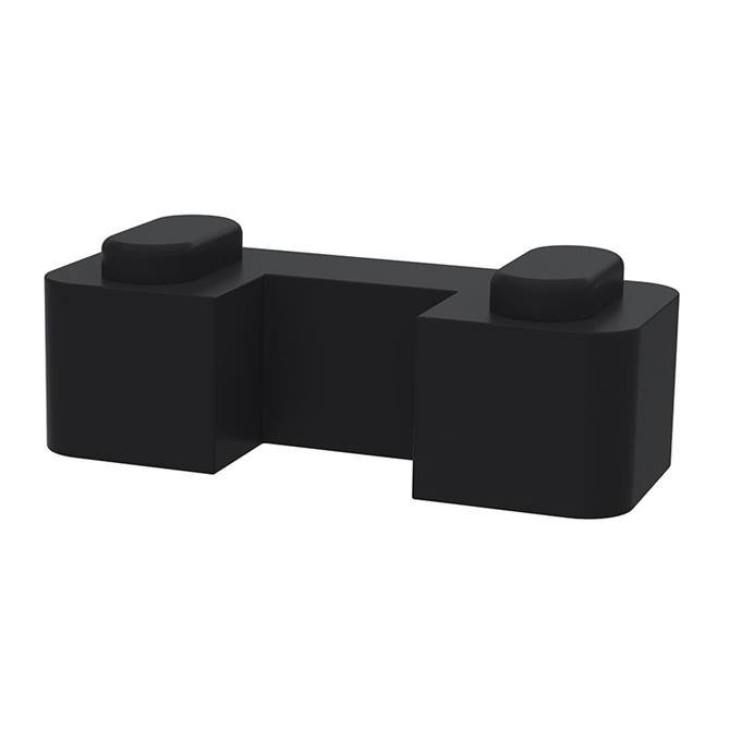 Hudson Reed Black Wetroom Screen Support Foot - WRSF007