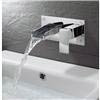 Crosswater - Water Square Wall Mounted 2 Hole Set Basin Mixer - WS121WNC profile small image view 2 
