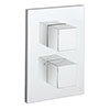 Crosswater - Water Square/Verge Crossbox 3 Outlet Trim & Levers - Chrome profile small image view 1 