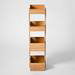 Freestanding Wooden Storage Caddy Bamboo profile small image view 3 