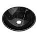 600 x 450mm White Shelf with Round Black Marble Basin profile small image view 3 