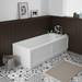 Chatsworth White 1500 Traditional Front Bath Panel profile small image view 2 
