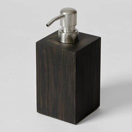 Wooden Soap Dispenser Dark Oak