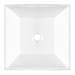 600 x 450mm White Shelf with Lazio Basin profile small image view 5 