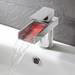 Crosswater - Water Square Lights Tall Monobloc Basin Mixer w/ Lights - WSX112DNC profile small image view 2 