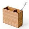 Wooden Toothbrush Holder Bamboo profile small image view 1 