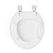 Traditional Style White Wooden Toilet Seat - WTS001 profile small image view 2 