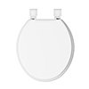 Traditional Style White Wooden Toilet Seat - WTS001 profile small image view 1 