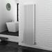 Metro Vertical Radiator - White - Double Panel (1800mm High) profile small image view 5 