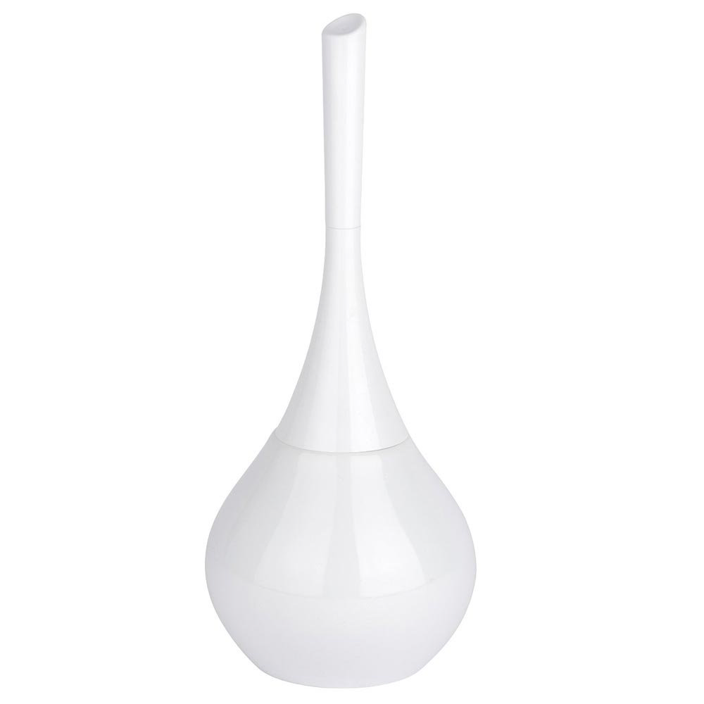 white toilet brush