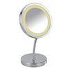Wenko - Brolo LED Standing Mirror - Chrome - 3656360100 profile small image view 1 