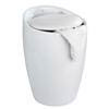 Wenko - Candy Laundry Bin & Bath Stool - White - 20631100 profile small image view 2 