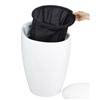 Wenko - Candy Laundry Bin & Bath Stool - White - 20631100 profile small image view 3 
