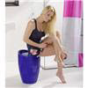 Wenko - Candy Laundry Bin & Bath Stool - White - 20631100 profile small image view 4 