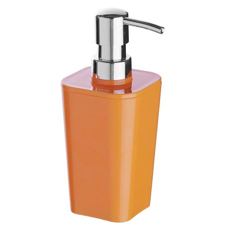 Wenko Candy Orange Soap Dispenser | Victorian Plumbing.co.uk