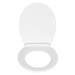 Wenko Kos Soft Close Toilet Seat - White profile small image view 2 