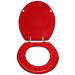 Wenko Prima MDF Toilet Seat - Bordeaux - 152201100 profile small image view 2 