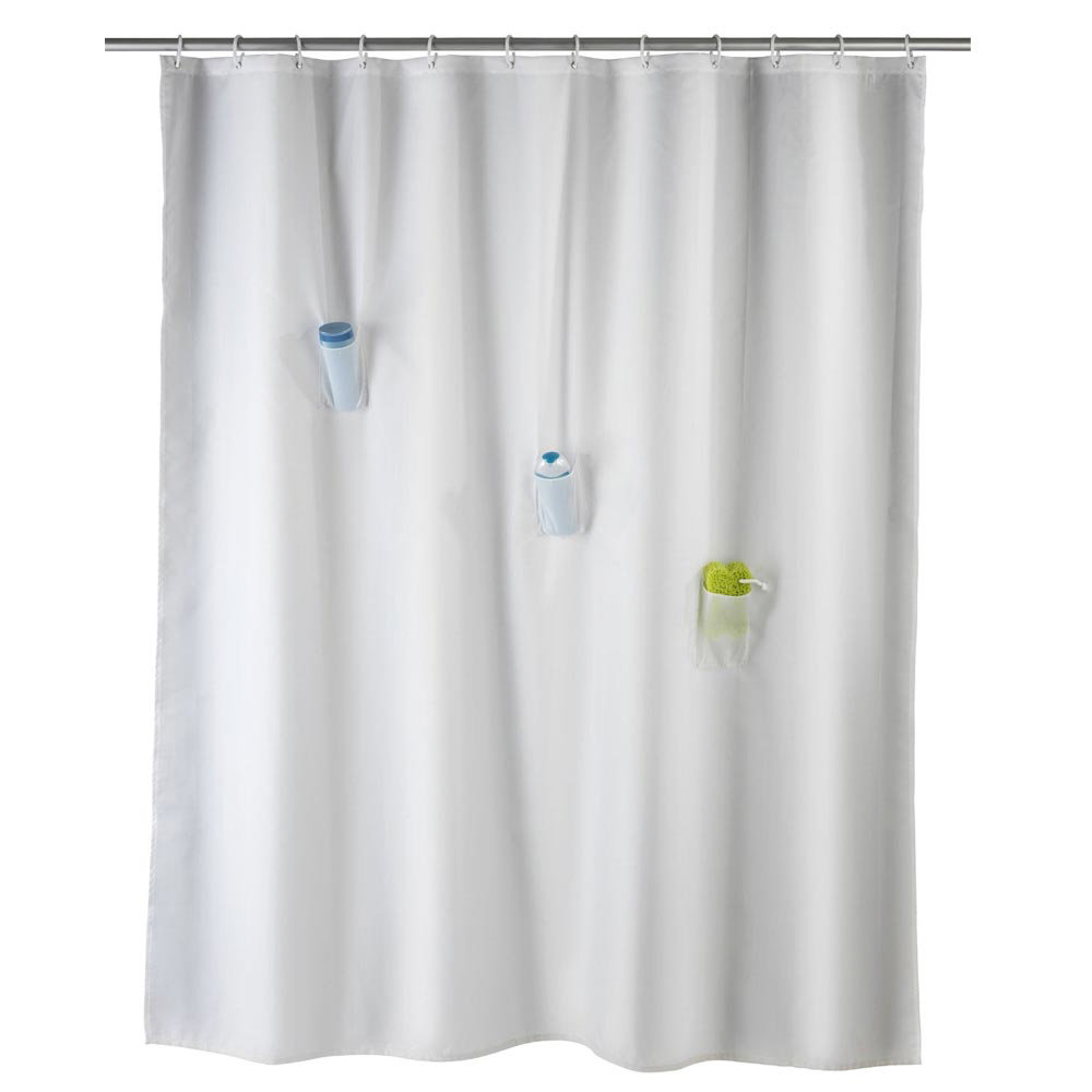 Wenko Villa AntiMold Shower Curtain w/ 3 Pockets Victorian Plumbing