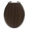 Wenko Wenge MDF Soft Close Toilet Seat profile small image view 1 