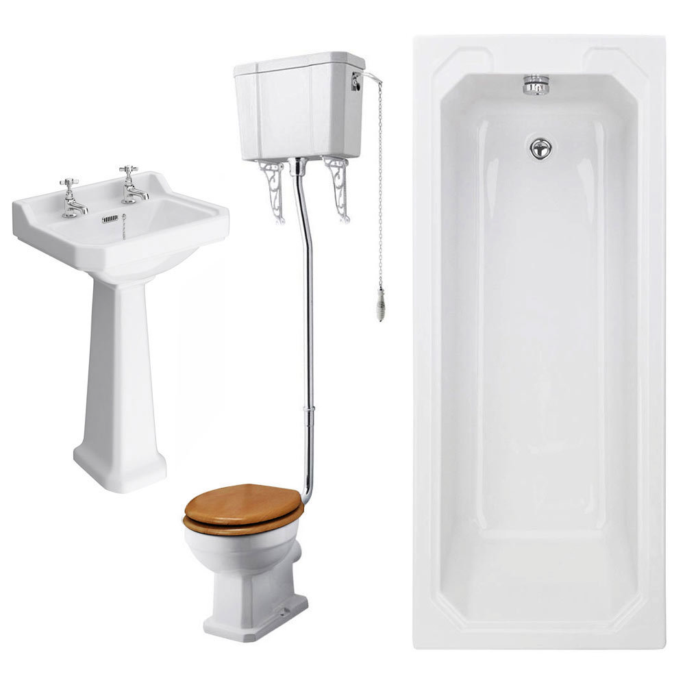 Winchester High Level Toilet Bathroom Suite Victorian Plumbing.co.uk
