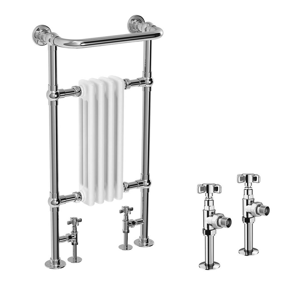 Traditional Mayfair Heated Towel Rail With Valves Online Now