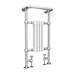 Traditional Mayfair Heated Towel Rail with Pair of Angled Crosshead Radiator Valves profile small image view 3 