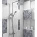 Modern Round 2 Outlets Thermostatic Bar Shower Valve - Chrome - XA001 profile small image view 3 