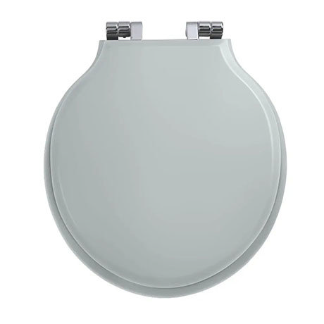 Imperial Etoile Soft Close Toilet Seat with Chrome Hinges - Grey Ecru
