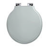 Imperial Etoile Soft Close Toilet Seat with Chrome Hinges - Grey Ecru profile small image view 1 