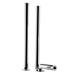 Nuie Bloomsbury Bath Shower Mixer with Extended Leg Set - Chrome profile small image view 4 