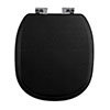Imperial Radcliffe Soft Close Toilet Seat with Chrome Hinges - Wenge profile small image view 1 