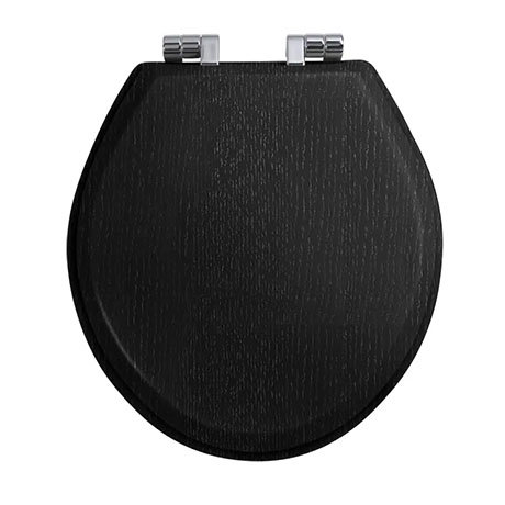 Imperial Oval Soft Close Toilet Seat with Chrome Hinges - Wenge