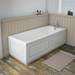 York 1800mm White Ash Traditional Front Bath Panel & Plinth profile small image view 2 