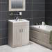 York Traditional Grey Bathroom Basin Unit (620 x 470mm) profile small image view 3 