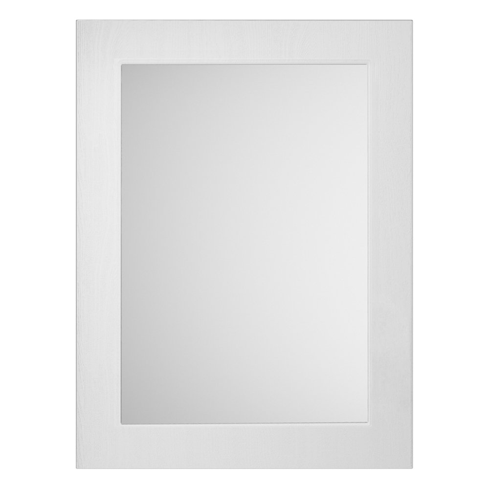 York 800 x 600mm Traditional White Ash Bathroom Mirror Victorian