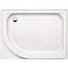 Coram RH Offset Quad 1200 x 800mm Shower Tray with Upstands & Waste - YDQ128RWHI profile small image view 1 