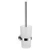 Smedbo Time Wall Mounted Toilet Brush & Frosted Glass Container - Polished Chrome - YK333 profile small image view 1 