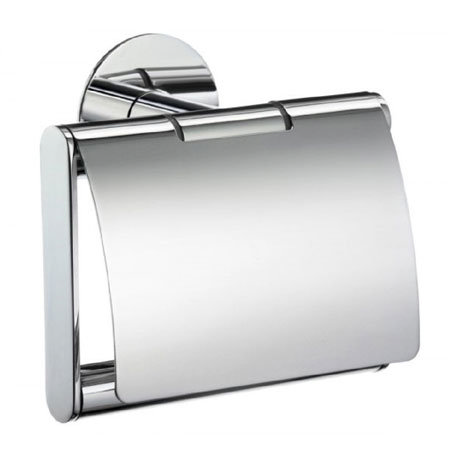 Smedbo Time Toilet Roll Holder with Lid - Polished Chrome - YK3414