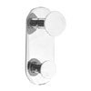 Smedbo Time Double Towel Hook - Polished Chrome - YK356 profile small image view 1 