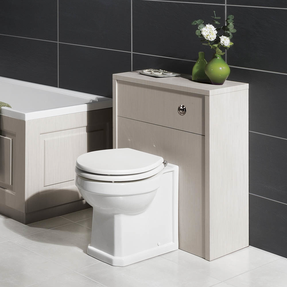 York Traditional Grey BTW WC Unit with Pan & Seat Online