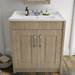 York Traditional Wood Finish Bathroom Basin Unit (820 x 480mm) profile small image view 3 