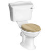 York Traditional Close Coupled Toilet + Soft Close Seat profile small image view 1 