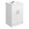 York Traditional White Ash Bathroom Basin Unit (620 x 470mm) profile small image view 1 