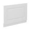 York 700mm White Ash Traditional End Bath Panel & Plinth profile small image view 1 