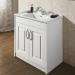 York Traditional White Ash Bathroom Basin Unit (820 x 480mm) profile small image view 2 